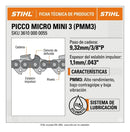 Cadena para motosierra STIHL 16" / 40 cm / 3/8 / 61 PMMC3