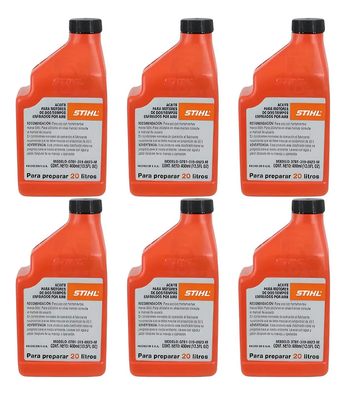 Pack 6 aceites STIHL HP 2T 400 ml c/u