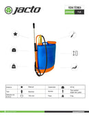 Fumigadora Jacto PJH arranque manual 100 PSI capacidad 20 L